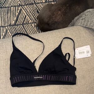 lululemon athletica Black and Purple Bralette